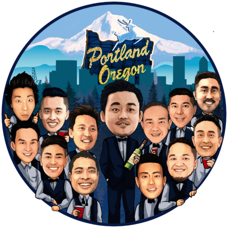 bachelor party caricature testimonial