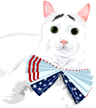 cartoon pet picture with bowtie